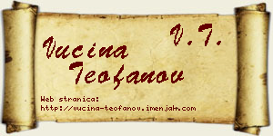 Vucina Teofanov vizit kartica